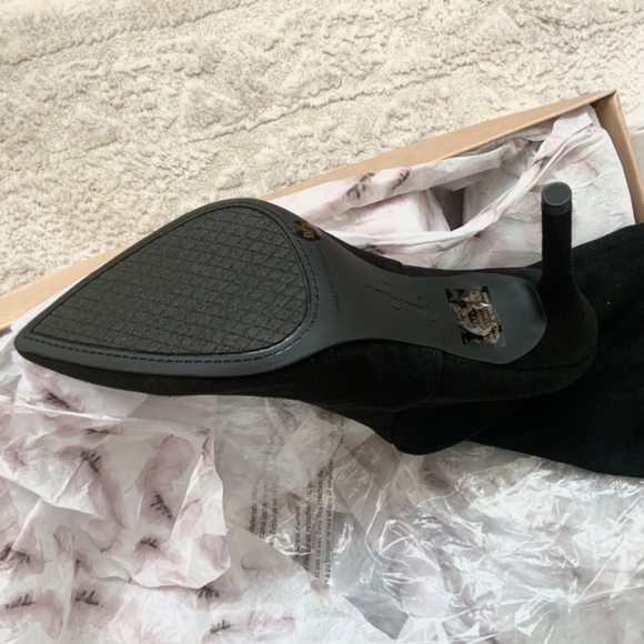 Jessica Simpson Lessy Black Suede Pointed-Toe Over The Knee Women’s Dress Boot 8 - Picture 9 of 10